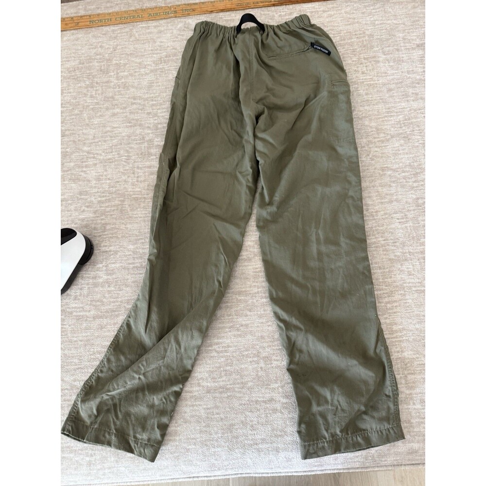 The North Face Women Cargo Pants Size M Olive Military Green Belted Regular Fit - Picture 10 of 11